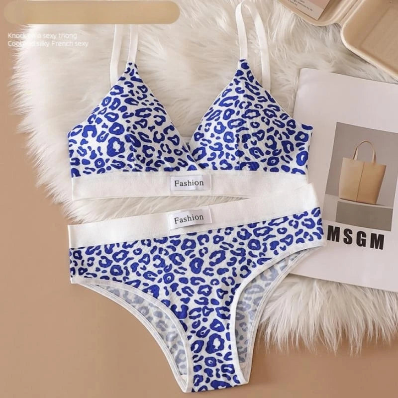 Ensemble soutien-gorge et culotte sexy en coton